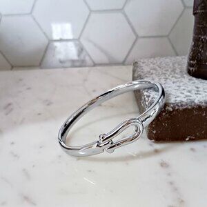 NEW! PREPPY Stainless POLISHED HORSESHOE BUCKLE BRACELET